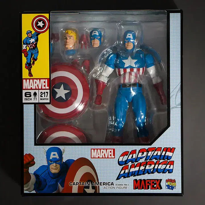 [BUNJANG] MAFEX Captain America Comic Version 217 Figure (Sealed) / 마펙스 캡틴 아메리카 코믹 버전 MAFEX 217 피규어 미개봉