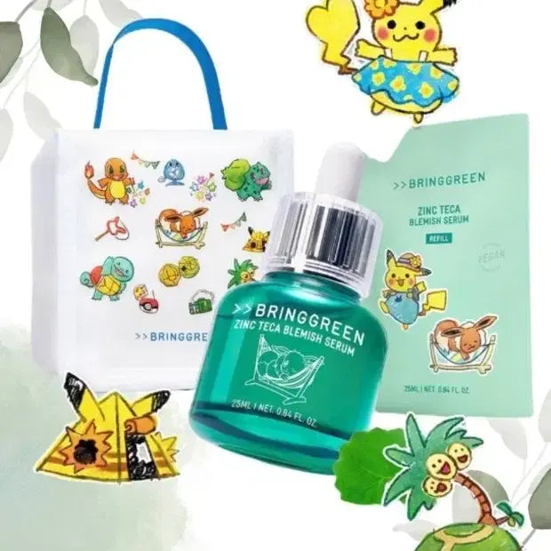 [BUNJANG] Pokemon Pikachu Picnic Mat + Eevee Cooler Bag Set / 포켓몬스터 피카츄 돗자리 + 이브이 보냉백