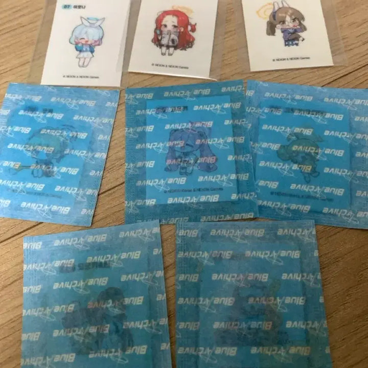 [BUNJANG] Blue Archive 8 Stickers Bundle Set / 블루아카이브 띠부씰 8장 일괄