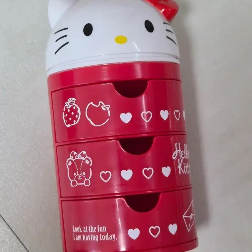 [BUNJANG] Sanrio Hello Kitty Drawer Organizer Storage Box / 산리오 헬로키티 서랍 정리함 보관함