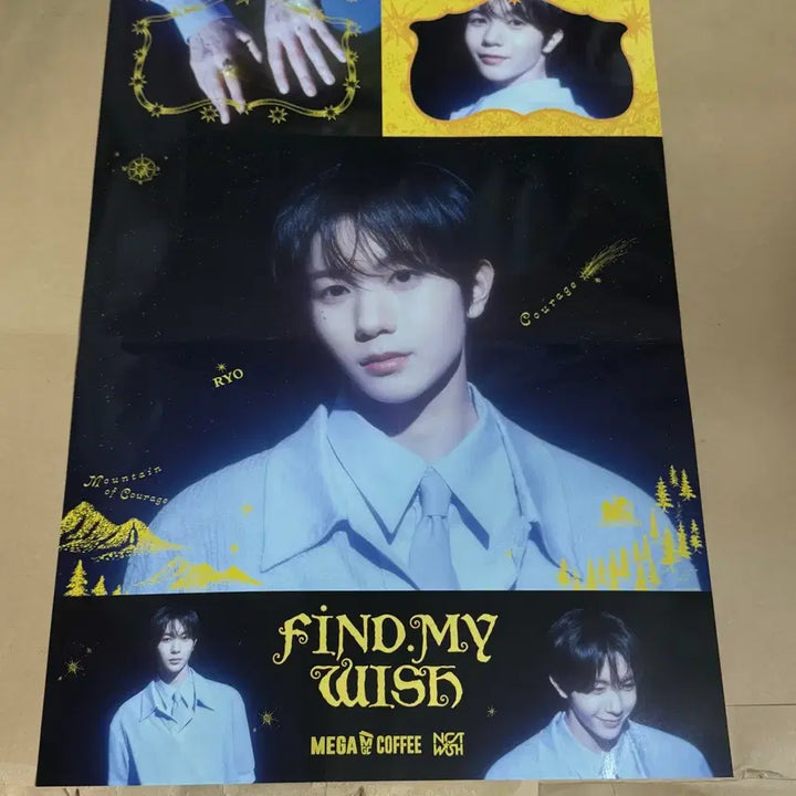 [BUNJANG] NCT WISH Ryo Megacoffee Poster / 엔시티 위시 메가커피 료 포스터