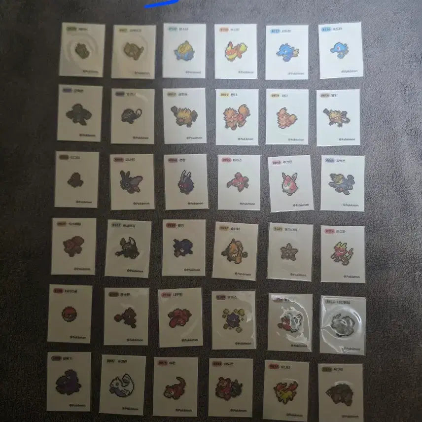 [BUNJANG] Pokemon Stickers Pixel Farm / 포켓몬 띠부씰 픽셀팜