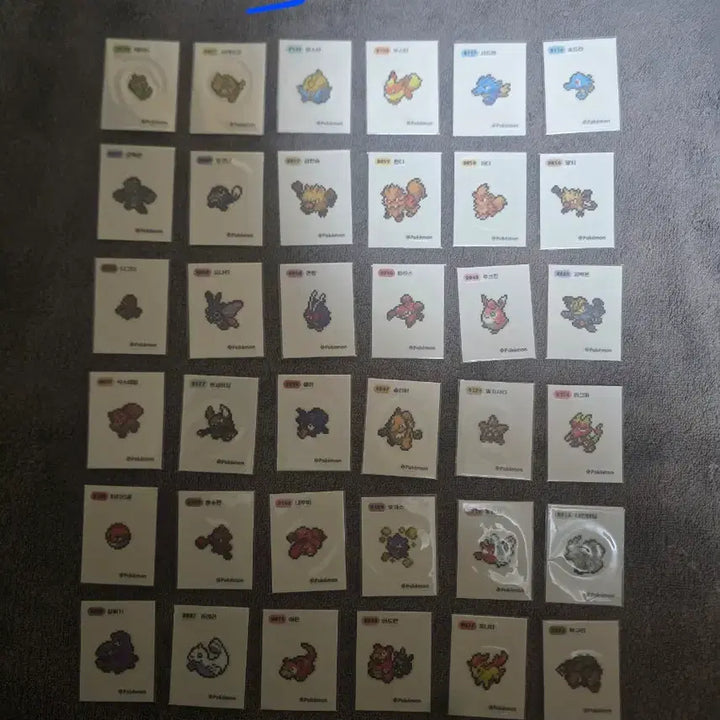 [BUNJANG] Pokemon Stickers Pixel Farm / 포켓몬 띠부씰 픽셀팜