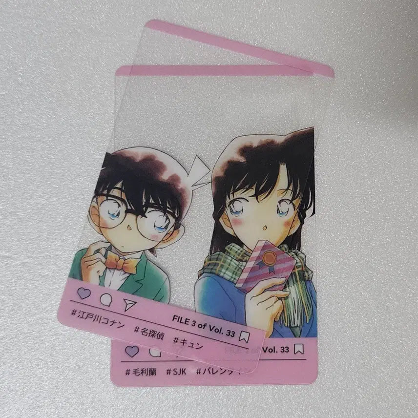 [BUNJANG] Detective Conan Clear Card Set / 명탐정 코난 클리어 카드 클카 세트 만화 잡지 치즈 부록 핫토리 코난 란