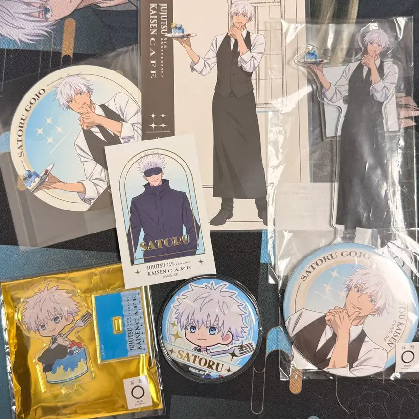 [BUNJANG] Jujutsu Kaisen Juju Cafe Gojo Satoru Bundle Set / 주술회전 쥬쥬카페 고죠 사토루 일괄 판매해요