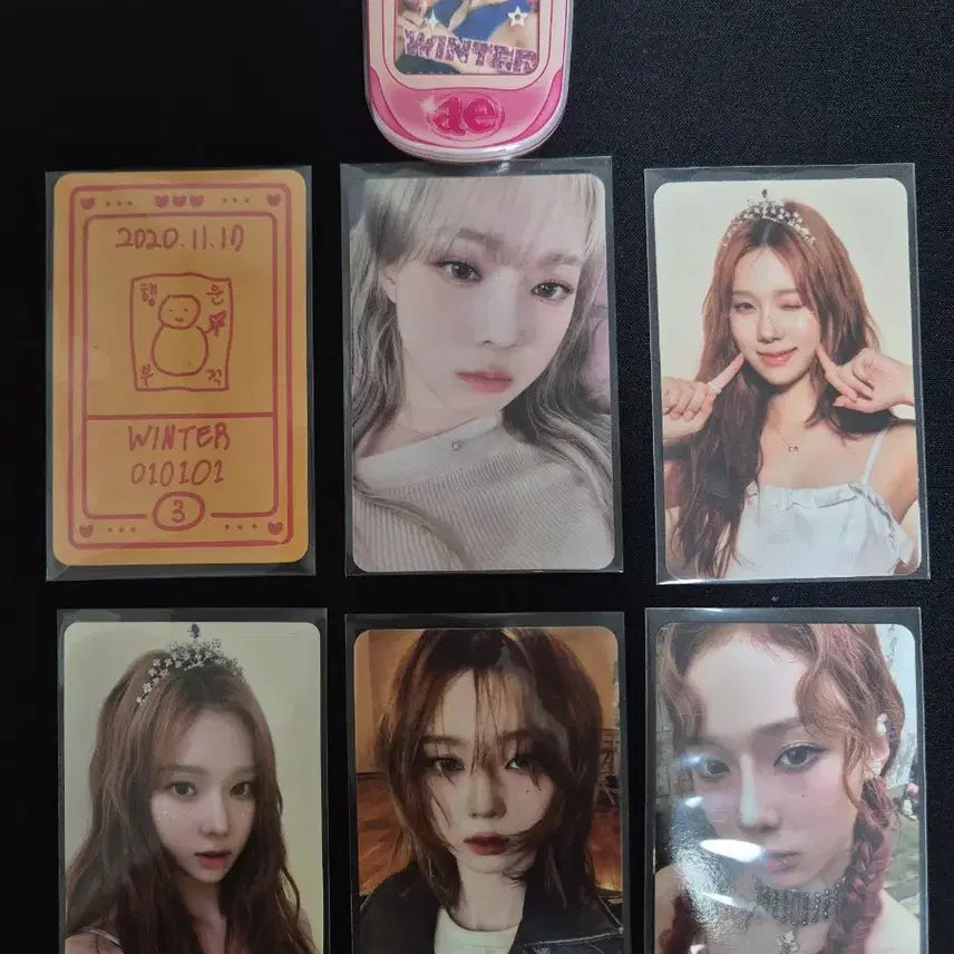 [BUNJANG] aespa Winter Photocard + Keyring Bundle Set / 에스파 윈터 포토카드+키링굿즈 일괄판매