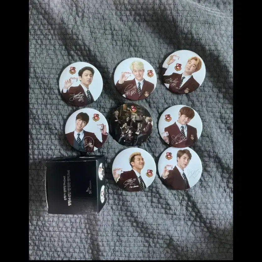 [BUNJANG] BTS Smart Uniform Badge Set Rare Item / 방탄 bts 스마트교복 뱃지 세트 희귀아이템