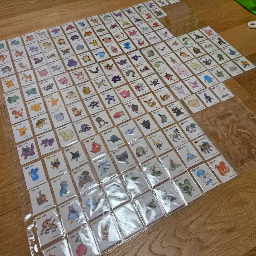 [BUNJANG] Pokemon 236 Stickers Bundle Set with Binder / 포켓몬 띠부씰 236장 띠부씰일괄 띠부씰북 포켓몬씰