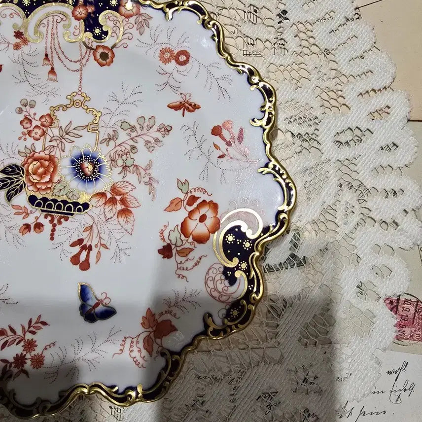 [BUNJANG] Antique Royal Crown Derby Plate / 앤틱 로얄 크라운 더비