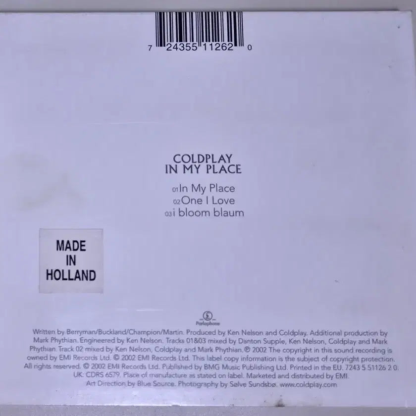 [BUNJANG] Coldplay IN MY PLACE Unsealed CD / 콜드플레이 IN MY PLACE (개봉 CD)