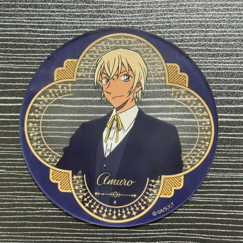 [BUNJANG] Detective Conan Amuro Acrylic Tea Coaster / 명탐정코난 카페 아무로 아크릴 티코스터