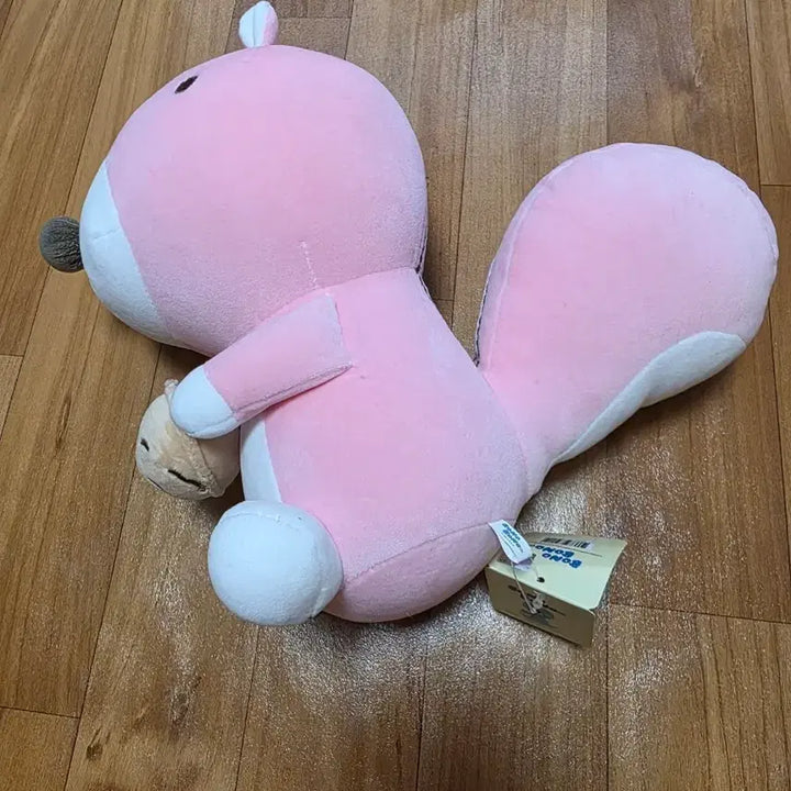 [BUNJANG] Bonobono Pink Squirrel Plush Toy / 보노보노 핑크 다람쥐 봉제인형