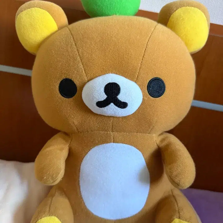 [BUNJANG] Rilakkuma Apple Plush Doll (Medium) / 리락쿠마 사과 인형