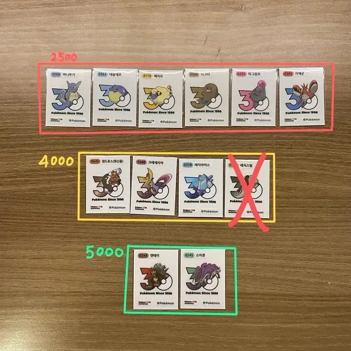 [BUNJANG] Pokemon 30th Anniversary Sticker Collection 1013 Types / 포켓몬 30주년 띠부씰 1013종 판매 및 교환