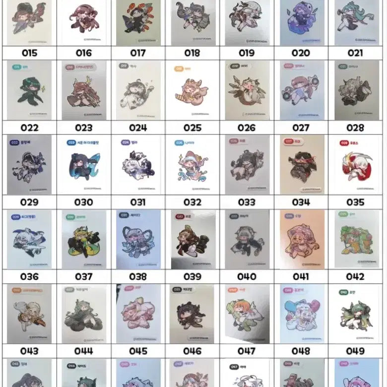 [BUNJANG] Tricker Sticker 56 Types Sealed Set / 트릭컬 띠부씰 56종 미개봉 세트, 낱장 판매 (띠부실)