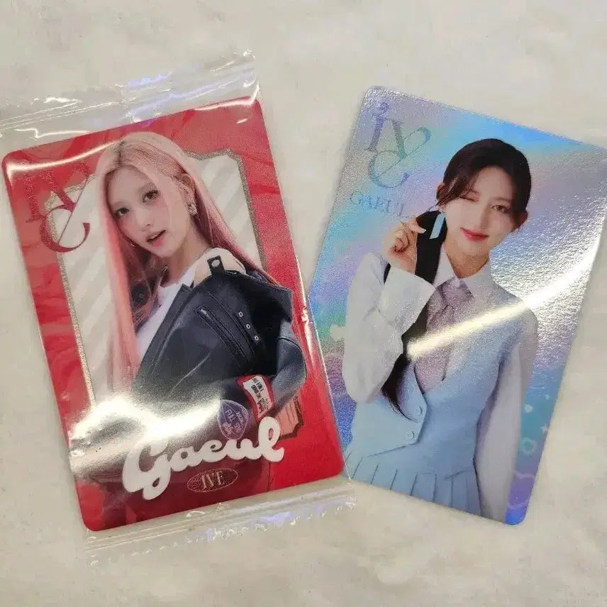 [BUNJANG] IVE Wittles 1st &amp; 2nd Edition Gaeul Photocard Set / 아이브웨하스) 1탄 2탄 가을포카 2장