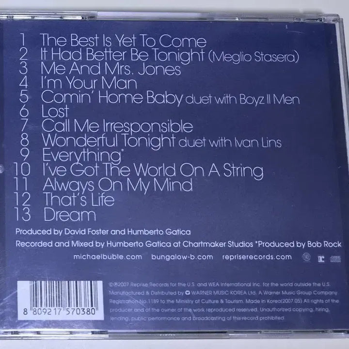 [BUNJANG] Michael Bublé Call Me Irresponsible (Unsealed CD) / 마이클 부블레 CALL ME IRRESPONSIBLE (개봉 CD)