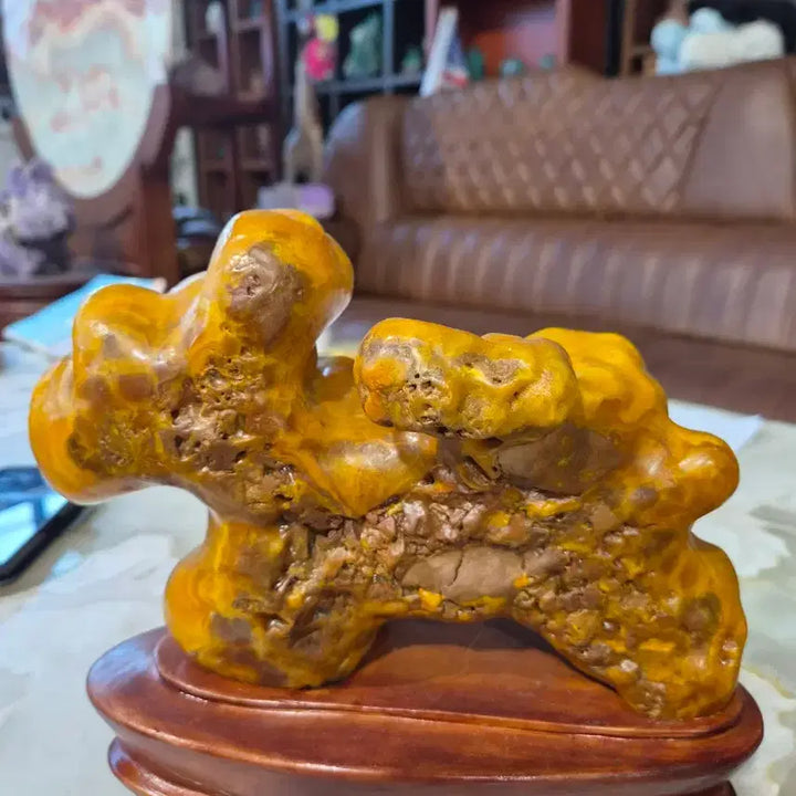[BUNJANG] Golden Geode Decorative Ornament / 황금 구동석 장식품