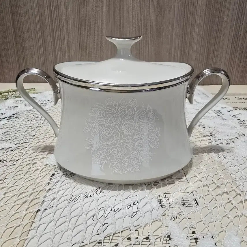[BUNJANG] Vintage Lenox Moonspun Sugar Bowl / 빈티지 레녹스 문스푼 슈가볼