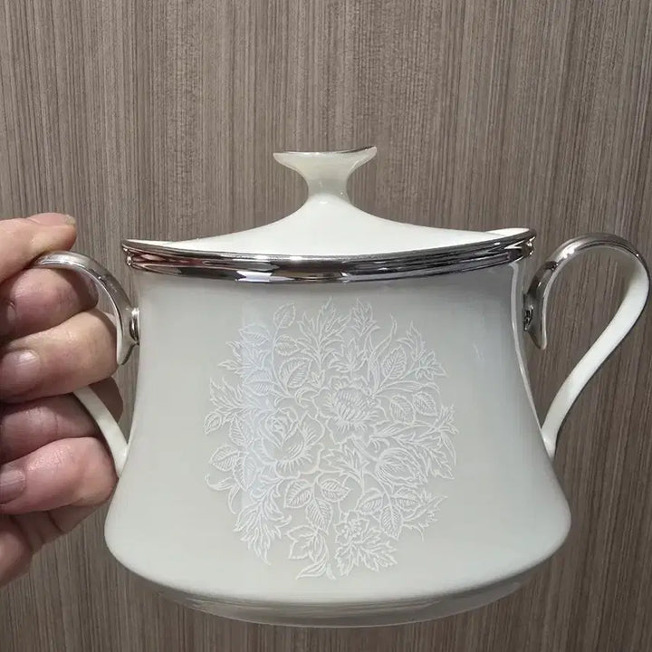 [BUNJANG] Vintage Lenox Moonspun Sugar Bowl / 빈티지 레녹스 문스푼 슈가볼