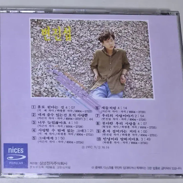 [BUNJANG] Byun Jin-sub 1st Album (Unsealed CD) / 변진섭 1집 (개봉 CD)