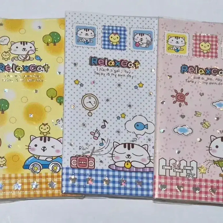 [BUNJANG] Relax Cat Schedule Notebook / 고전문구 릴랙스캣 스케줄 수첩