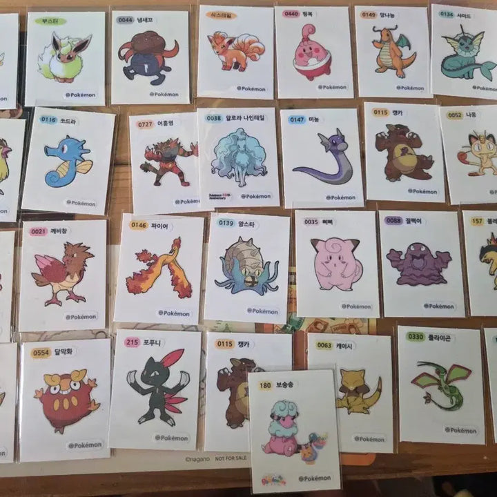 [BUNJANG] Pokemon Stickers Bundle Set / 포켓몬 띠부실  일괄
