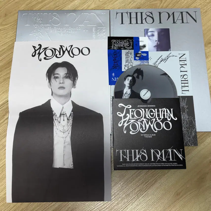 [BUNJANG] Jeonghan X Wonwoo THIS MAN Normal Edition Wonwoo Set / 정한 X 원우 디스맨 일반반 원우 구성 판매