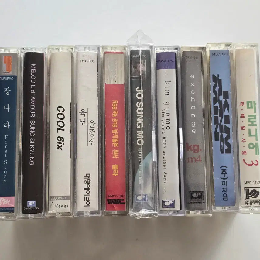[BUNJANG] Various Korean Artists Bundle Set Cassette Tapes (10 pcs) / 56 장나라, 성시경, 쿨, 윤종신, 룰라, 조성모, 김건모, 익스체인지, 김정민, 마로니에 카세트테이프 총 10개 일괄판매[