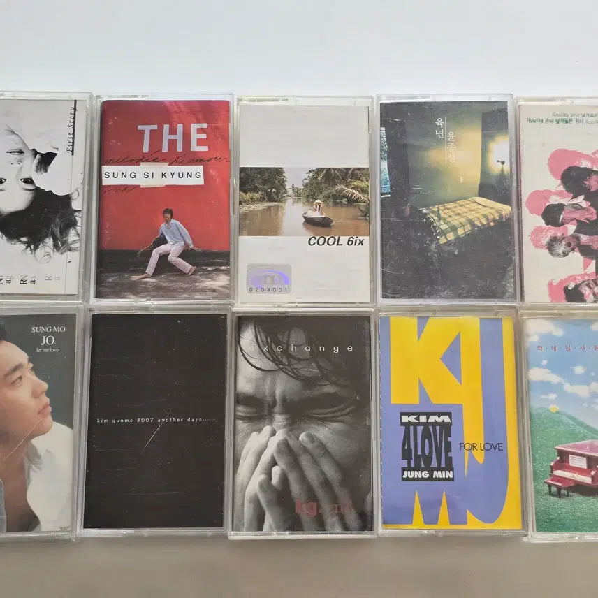 [BUNJANG] Various Korean Artists Bundle Set Cassette Tapes (10 pcs) / 56 장나라, 성시경, 쿨, 윤종신, 룰라, 조성모, 김건모, 익스체인지, 김정민, 마로니에 카세트테이프 총 10개 일괄판매[