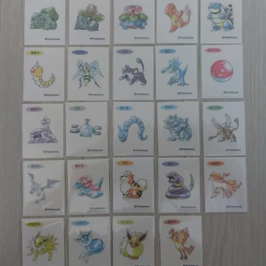 [BUNJANG] Pokemon Stickers Artwork / 포켓몬 띠부씰 아트웍