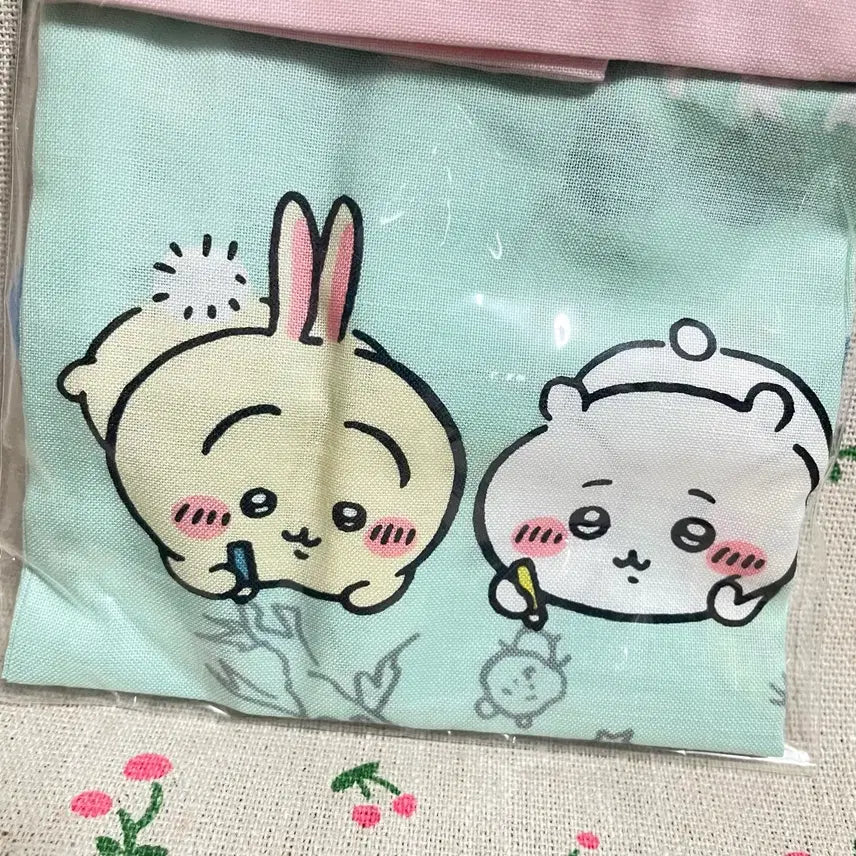 [BUNJANG] Chiikawa String Drawstring Pouch 2P Set / 치이카와 스트링 복조리 파우치 2P 세트