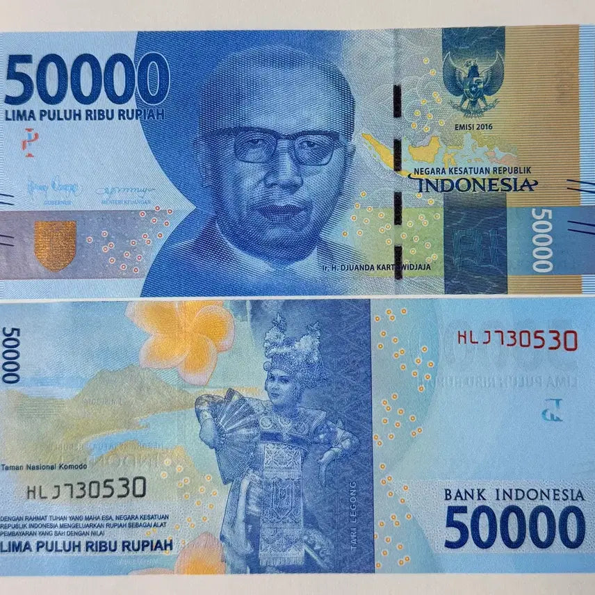 [BUNJANG] Indonesia 50,000 Rupiah Uncirculated / 인도네시아 50000 루피아 완전미사용