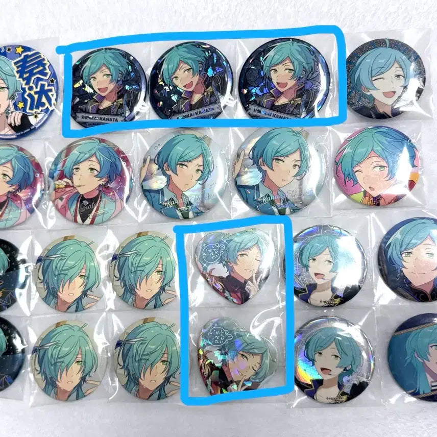 [BUNJANG] Ensemble Stars Shinkai Kanata Can Badge Bundle Set (22 pcs) / 앙스타 신카이 카나타 캔뱃지 22개 일괄 중스타 일스타 앙상블 스타즈 굿즈