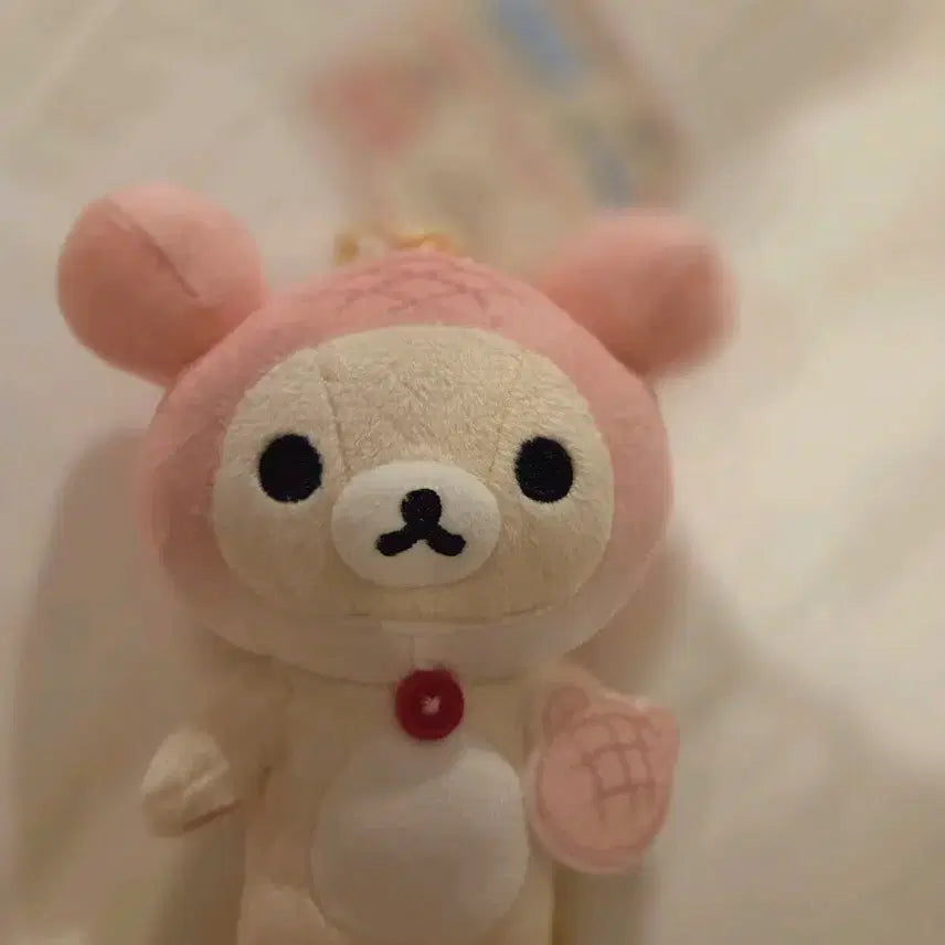 [BUNJANG] Rilakkuma Bakery Melon Bread Korilakkuma Doll Keychain / 리락쿠마 베이커리 메론빵 코리락쿠마 인형 키링