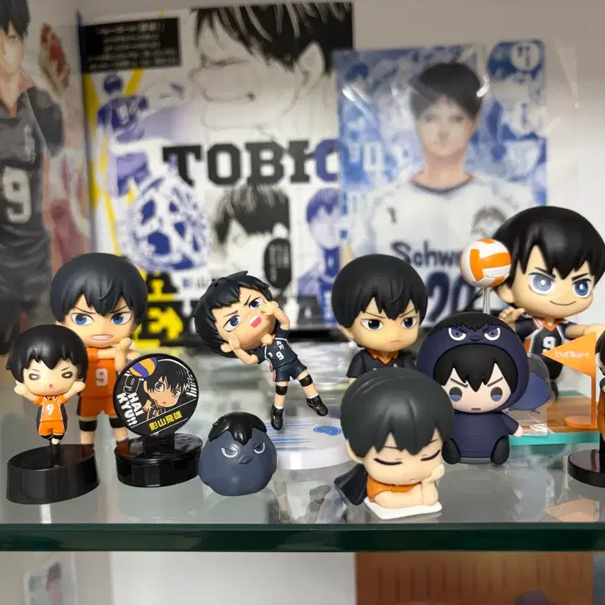 [BUNJANG] Haikyuu!! Kageyama Gacha Figure &amp; Goods Bundle Set (Opened) / [일괄판매 개봉] 하이큐 카게야마 가챠 피규어 및 굿즈 세트