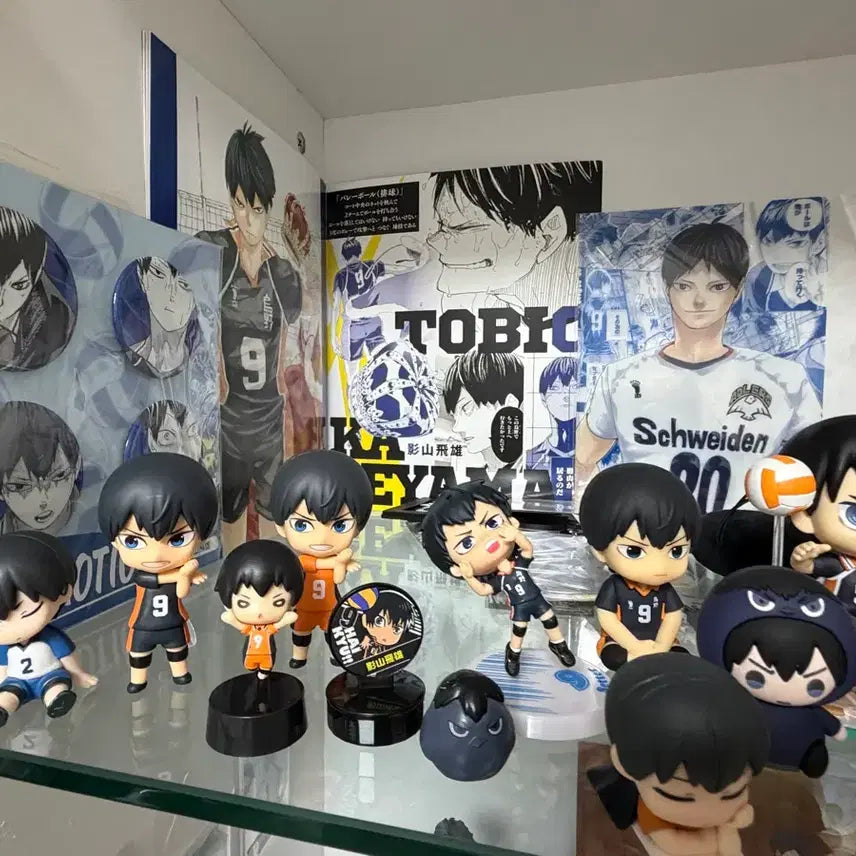 [BUNJANG] Haikyuu!! Kageyama Gacha Figure &amp; Goods Bundle Set (Opened) / [일괄판매 개봉] 하이큐 카게야마 가챠 피규어 및 굿즈 세트