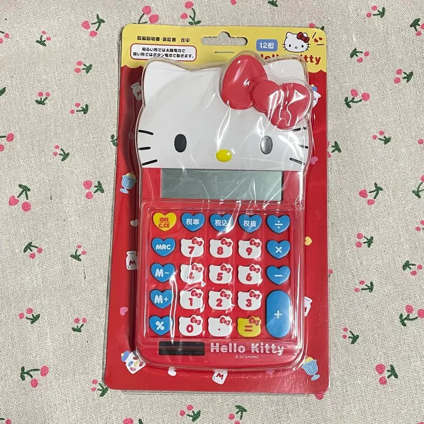 [BUNJANG] Sanrio Hello Kitty Face Red Calculator / 산리오 헬로키티 페이스 레드 키티 계산기
