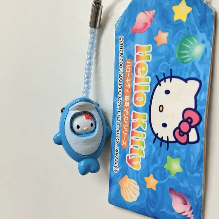 [BUNJANG] Hello Kitty Dolphin Costume Strap 2005 Marine Series / 돌고래 옷벗키 키티스트랩