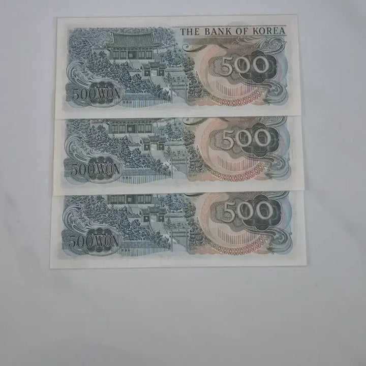 [BUNJANG] Yi Sun-sin 500 Won Uncirculated Banknotes (3 Notes Bundle) / 이순신 오백원권 미사용 지폐 3장일괄