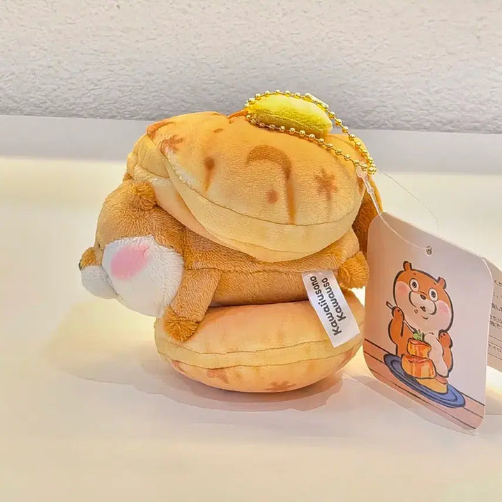[BUNJANG] Pancake Otter Plush Keychain / 정품)팬케이크 수달 인형 키링