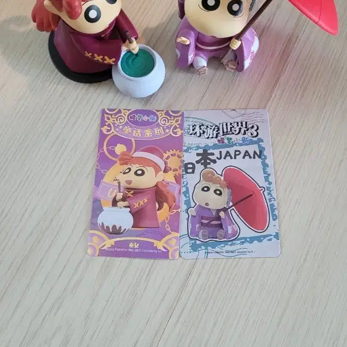 [BUNJANG] Crayon Shin-chan Chibi &amp; Uri Figure Bundle / 짱아 유리 피규어 일괄