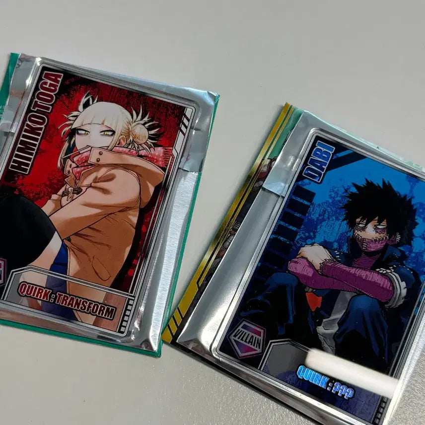 [BUNJANG] My Hero Academia Status Card Dabi &amp; Toga Bundle Set / 나의 히어로 아카데미아 스테이터스 카드 다비 토가 일괄