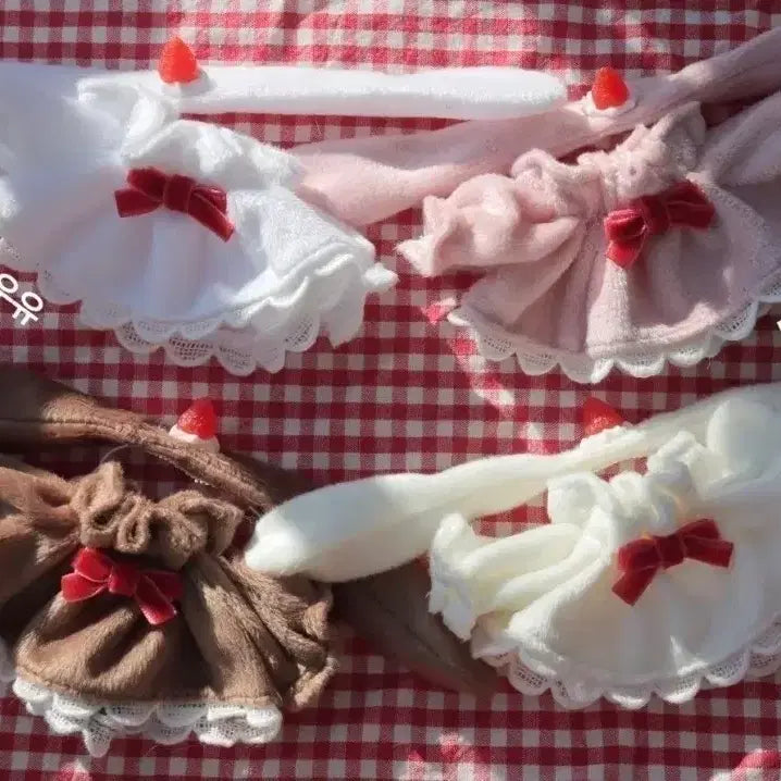 [BUNJANG] Rabbit Puppy 5cm Doll Costume Set: Choco &amp; Vanilla / 레빗퍼피 5cm 초코 바닐라 의상 판매합니다
