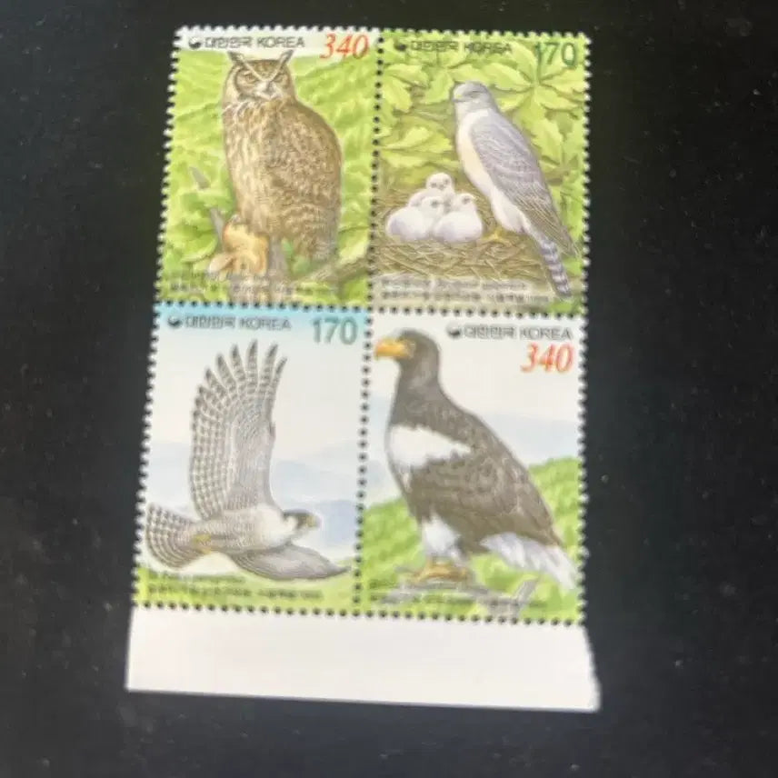 [BUNJANG] Korea Beautiful Birds Stamp Set (4 Types) / 우표 한국 새 4종 세트