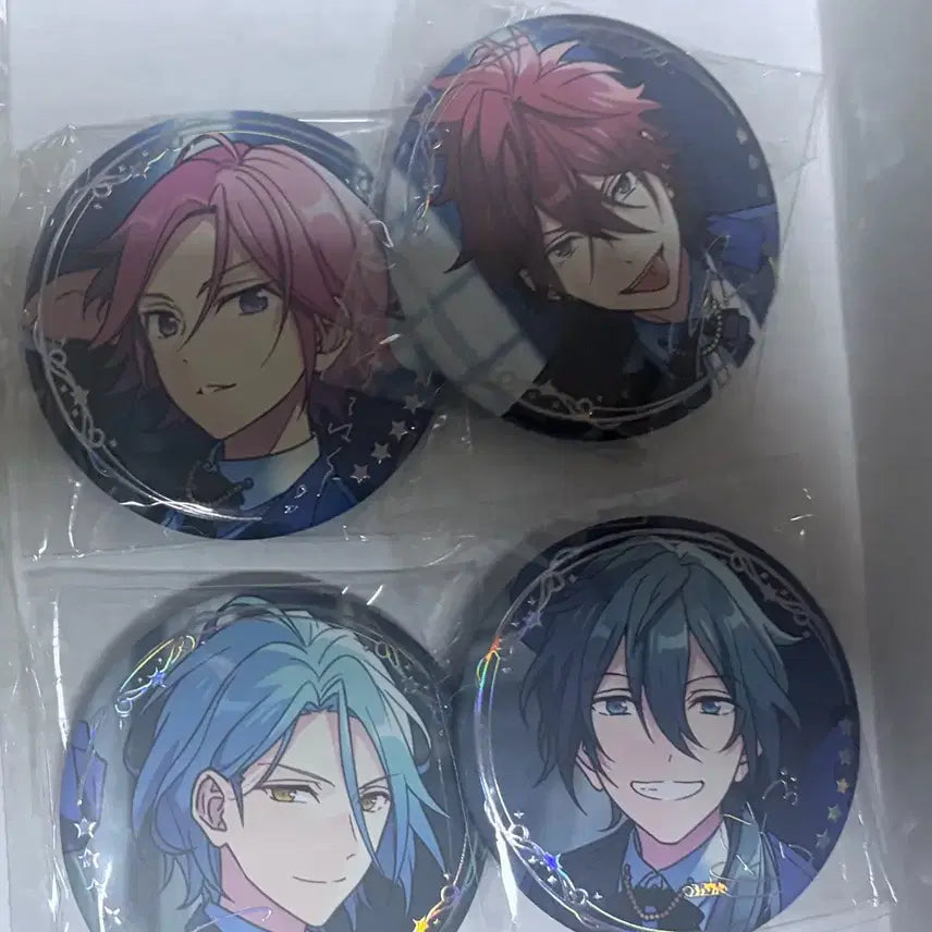 [BUNJANG] Ensemble Stars!! Crazy:B 5th Anniversary Can Badge Set - Rinne, Kohaku, HiMeru, Nikki / 앙스타 5주년 크레이지비 캔뱃지 린네 코하쿠 히메루 니키 일괄
