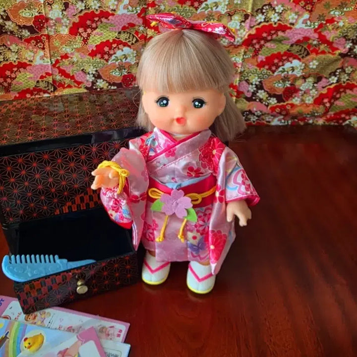 [BUNJANG] Meilin-chan Japanese Authentic Kimono Doll Set / 일본 정품 멜짱 메루짱 기모노 인형 세트