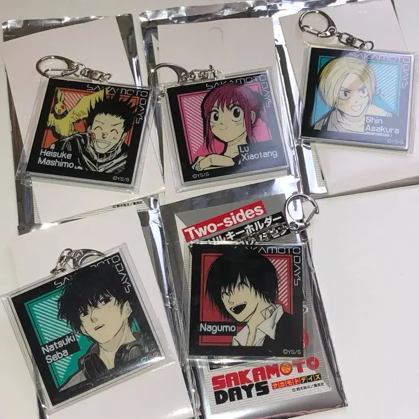 [BUNJANG] Sakomoto Days Acrylic Keyholder Keychain Bundle Set / 사카모토데이즈 아크릴 키홀더 키링 일괄