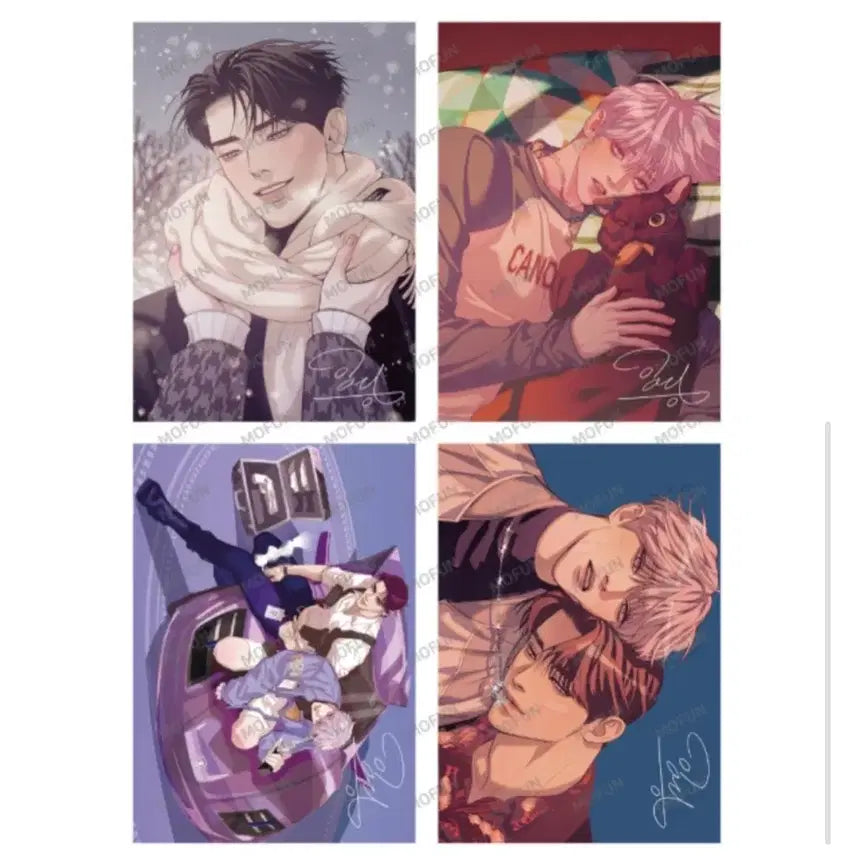 [BUNJANG] Mopun Clamshell Boy Illustration A5 Color Paper Set / 모펀 조개소년 일러스트 A5색지 세트