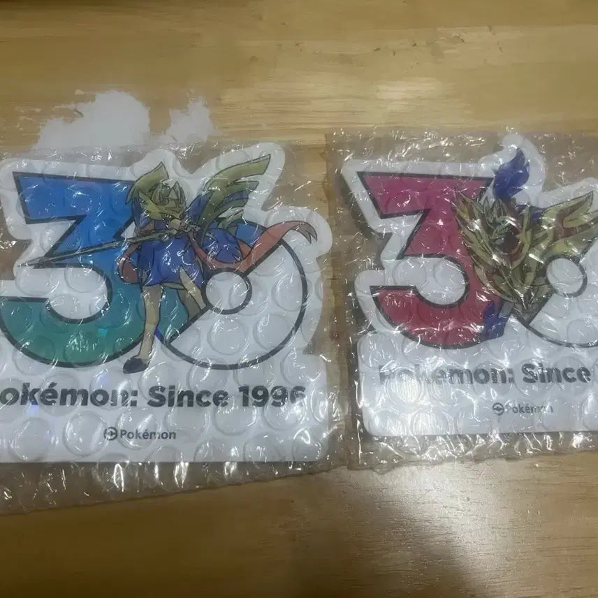 [BUNJANG] Pokemon 30th Anniversary Stickers - Kote / Tsurugi (Sword) &amp; Shield / 포켓몬 30주년 기념 스티커 2종 검왕 방패왕
